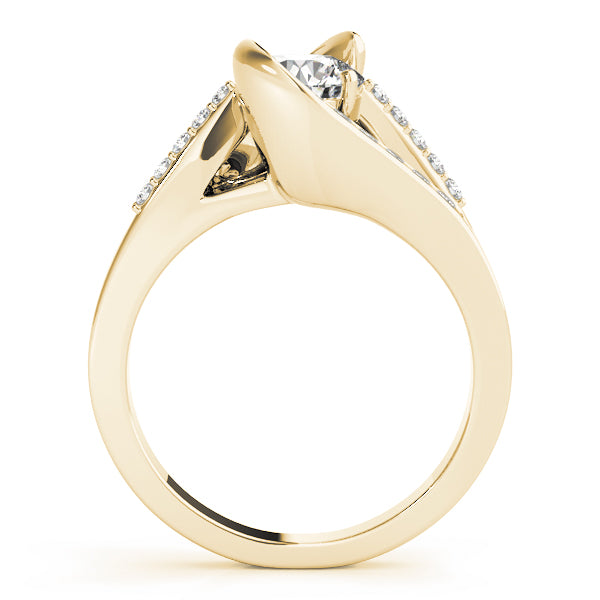 Twist Channel-Set Diamond Engagement Ring (1/4 ct. tw.)