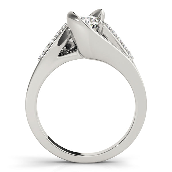 Twist Channel-Set Diamond Engagement Ring (1/4 ct. tw.)