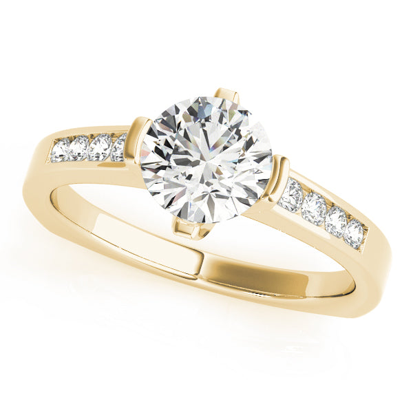 Channel-Set Diamond Engagement Ring (1/4 ct. tw.)