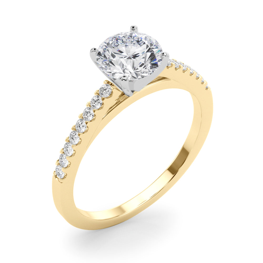 Petite Pavé Diamond Engagement Ring (1/6 ct. tw.)