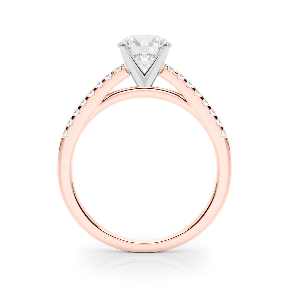 Petite Pavé Diamond Engagement Ring (1/6 ct. tw.)