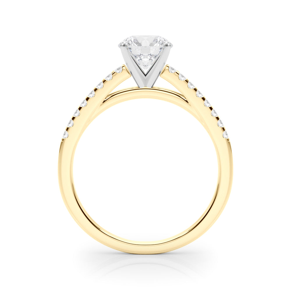 Petite Pavé Diamond Engagement Ring (1/6 ct. tw.)