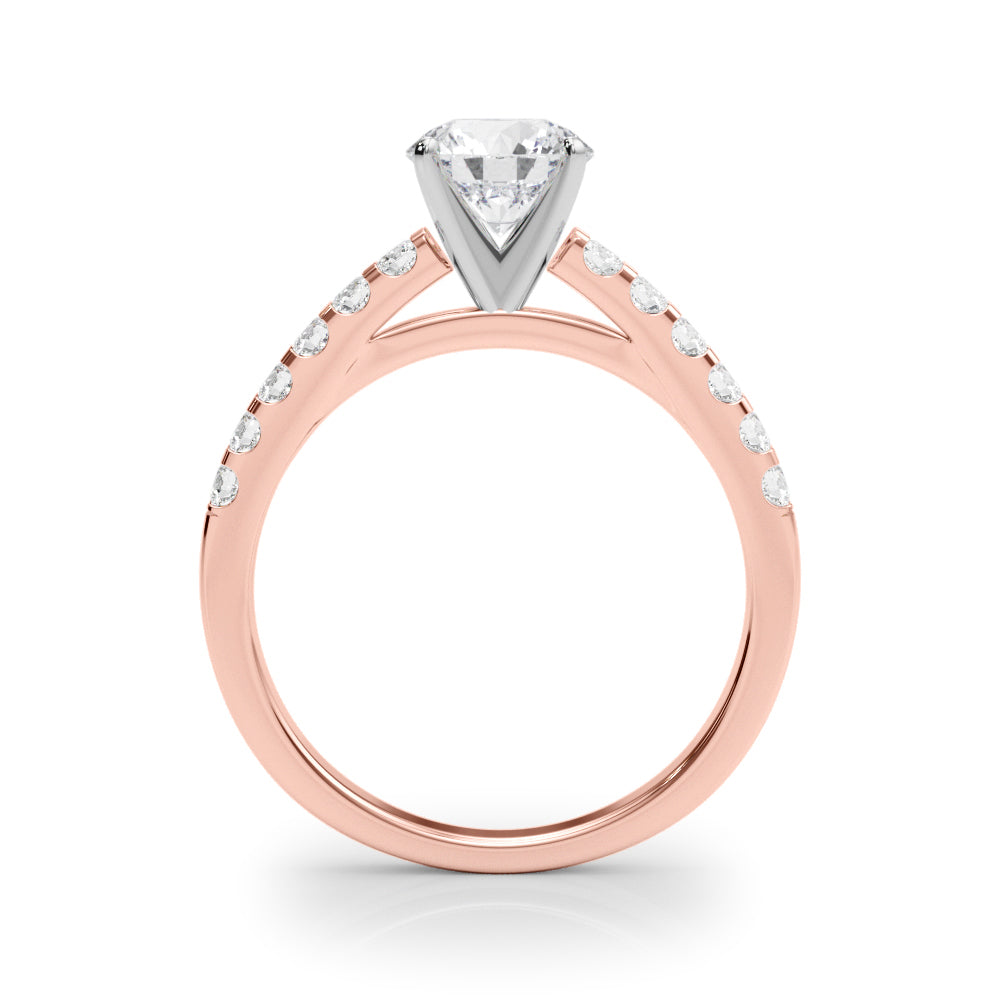 Petite Pavé Diamond Engagement Ring (1/3 ct. tw.)