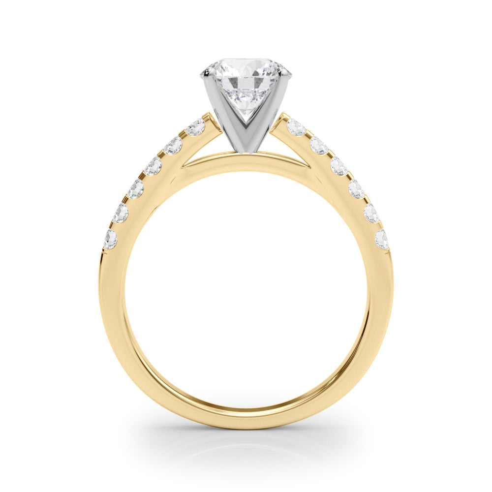 Petite Pavé Diamond Engagement Ring (1/3 ct. tw.)