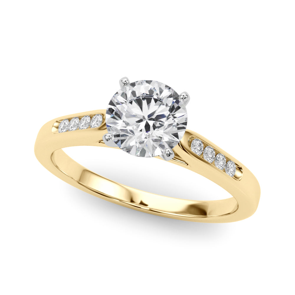 Channel-Set Diamond Engagement Ring (1/15 ct. tw.)