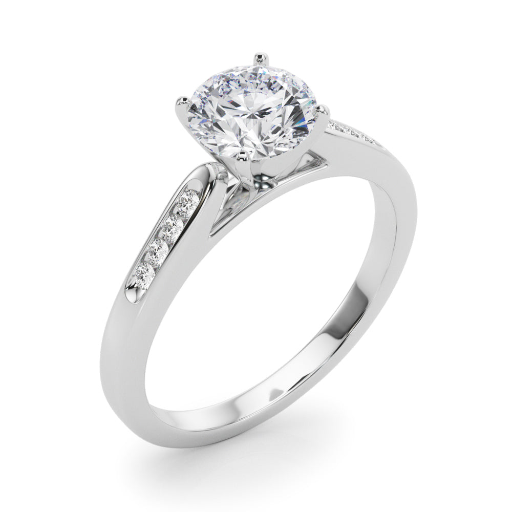 Channel-Set Diamond Engagement Ring (1/15 ct. tw.)