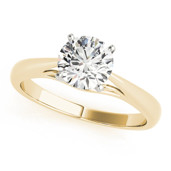 Classic Four-Prong Solitaire Diamond Engagement Ring