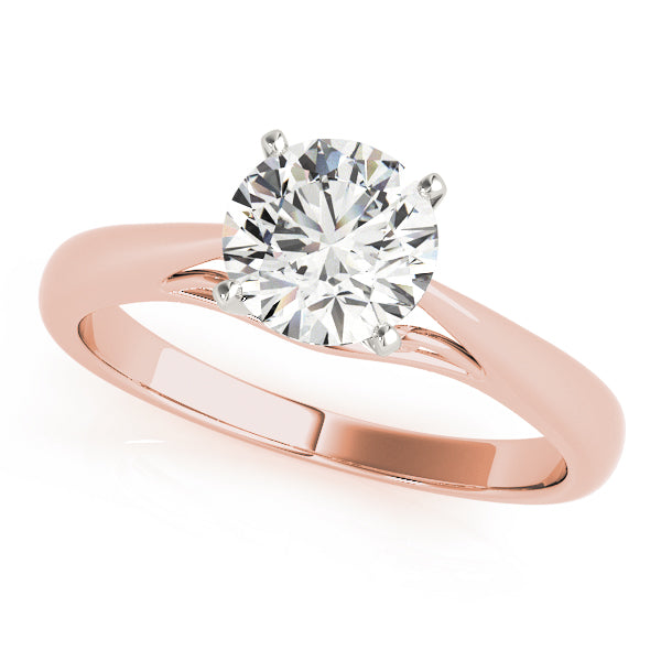 Classic Four-Prong Solitaire Diamond Engagement Ring