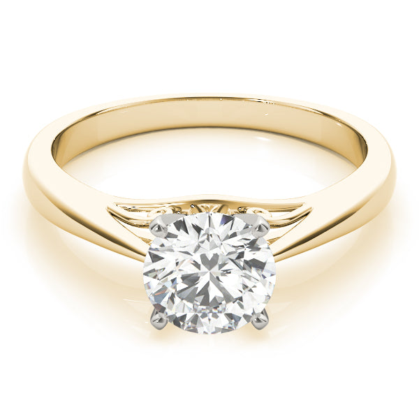 Classic Four-Prong Solitaire Diamond Engagement Ring