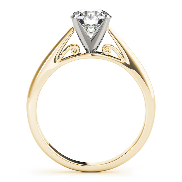 Classic Four-Prong Solitaire Diamond Engagement Ring