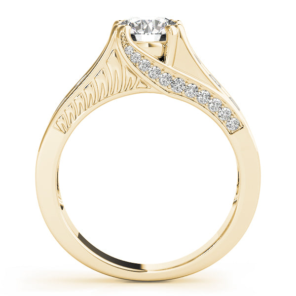 Channel-Set Split Shank Diamond Engagement Ring (1/2 ct. tw.)