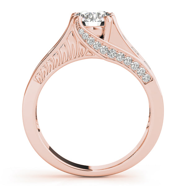 Channel-Set Split Shank Diamond Engagement Ring (1/2 ct. tw.)