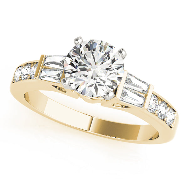Channel-Set and Bar-Set Baguette Diamond Engagement Ring (3/8 ct. tw.)