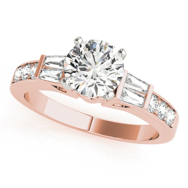 Channel-Set and Bar-Set Baguette Diamond Engagement Ring (3/8 ct. tw.)