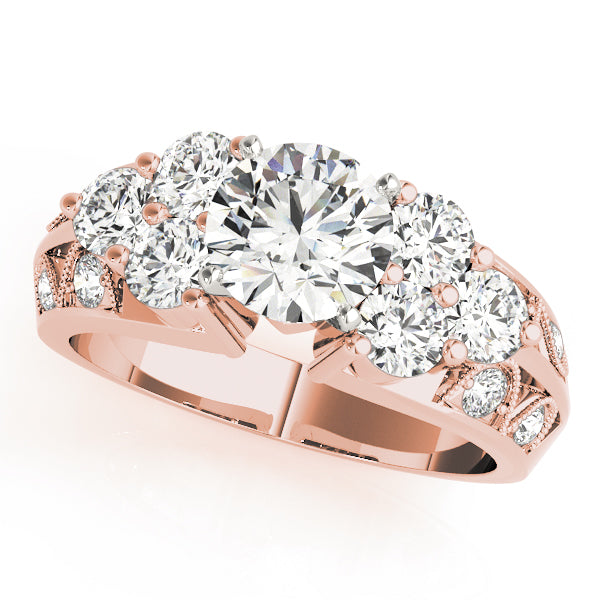 Graduated Diamond Split Shank Engagement Ring (1 ct. tw.)