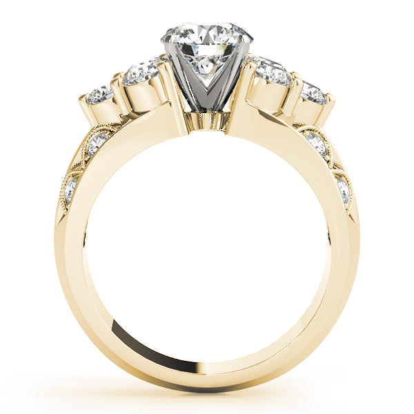 Graduated Diamond Split Shank Engagement Ring (1 ct. tw.)