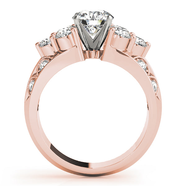 Graduated Diamond Split Shank Engagement Ring (1 ct. tw.)