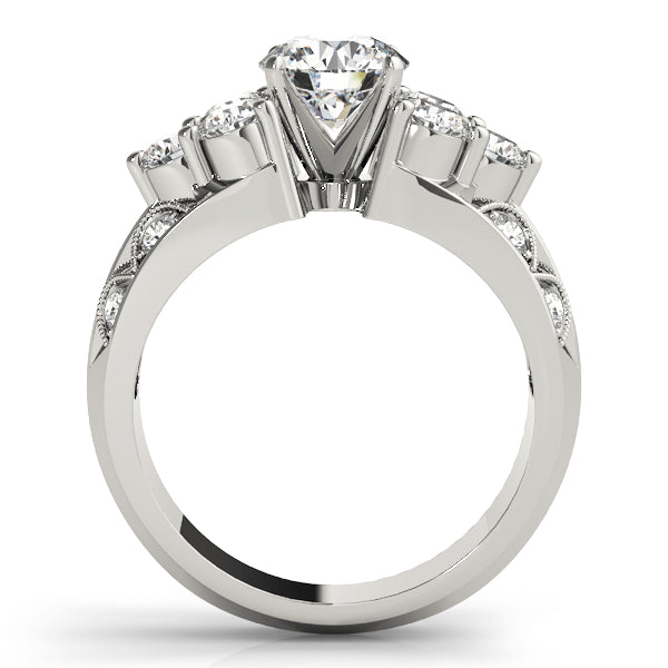 Graduated Diamond Split Shank Engagement Ring (1 ct. tw.)