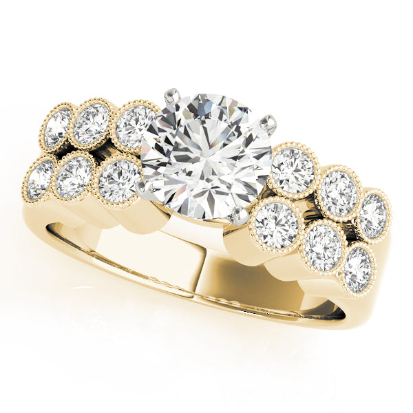 Vintage Bezel Milgrain Diamond Engagement Ring (1/2 ct. tw.)
