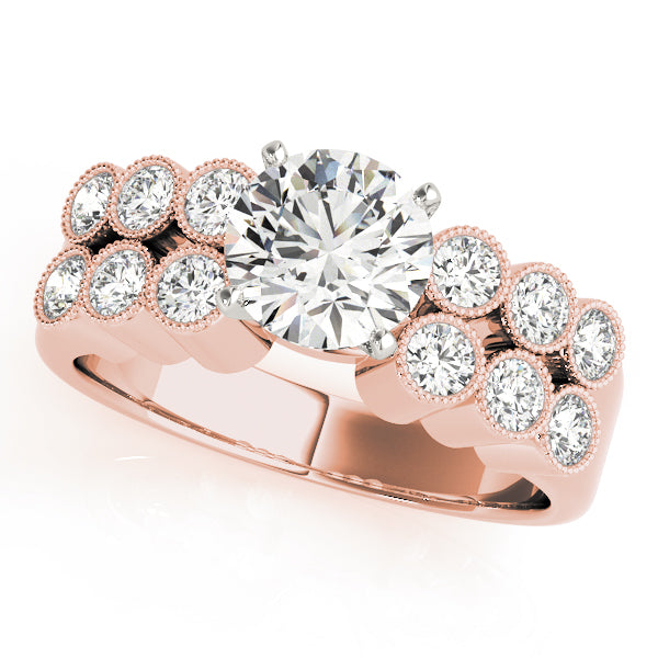 Vintage Bezel Milgrain Diamond Engagement Ring (1/2 ct. tw.)