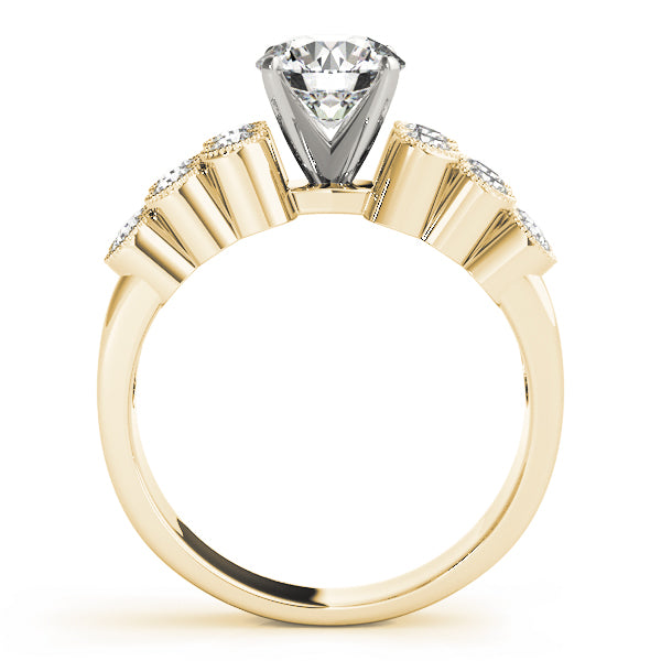 Vintage Bezel Milgrain Diamond Engagement Ring (1/2 ct. tw.)
