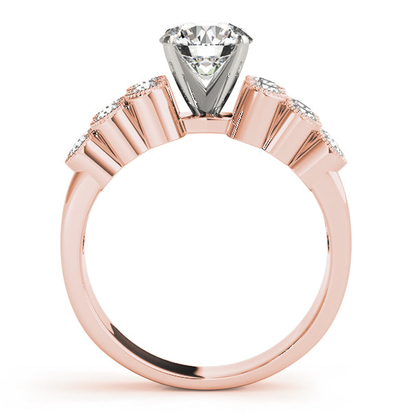 Vintage Bezel Milgrain Diamond Engagement Ring (1/2 ct. tw.)