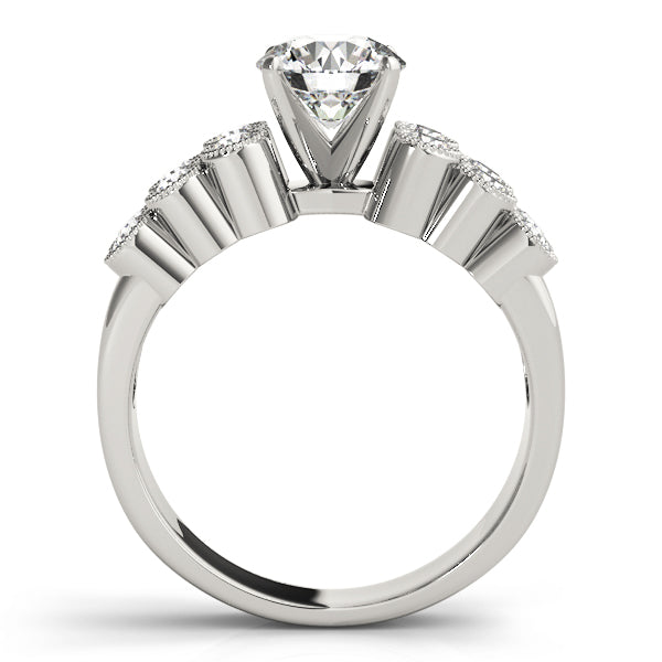 Vintage Bezel Milgrain Diamond Engagement Ring (1/2 ct. tw.)