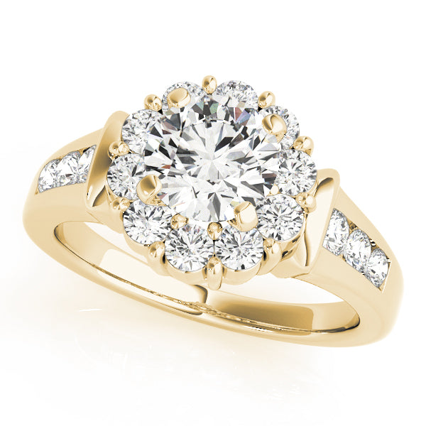 Cluster Halo Diamond Engagement Ring (3/4 ct. tw.)