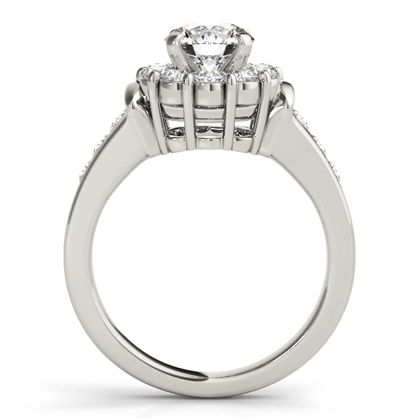 Cluster Halo Diamond Engagement Ring (3/4 ct. tw.)