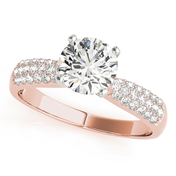 Riviera Pavé Diamond Engagement Ring (1/4 ct. tw.)