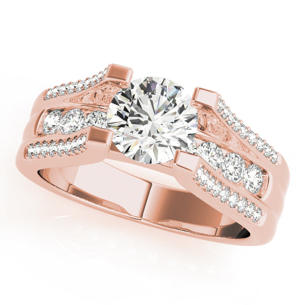 Split-Shank Channel-Set Diamond Engagement Ring (1/2 ct. tw.)