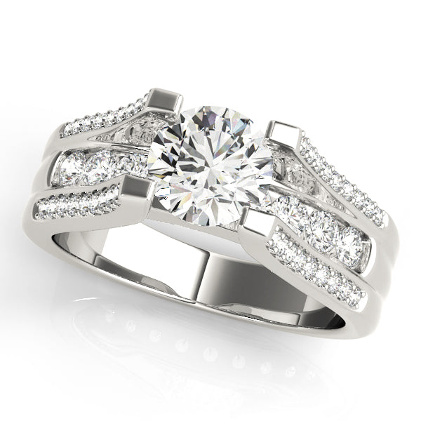 Split-Shank Channel-Set Diamond Engagement Ring (1/2 ct. tw.)