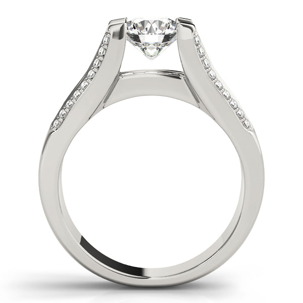 Split-Shank Channel-Set Diamond Engagement Ring (1/2 ct. tw.)