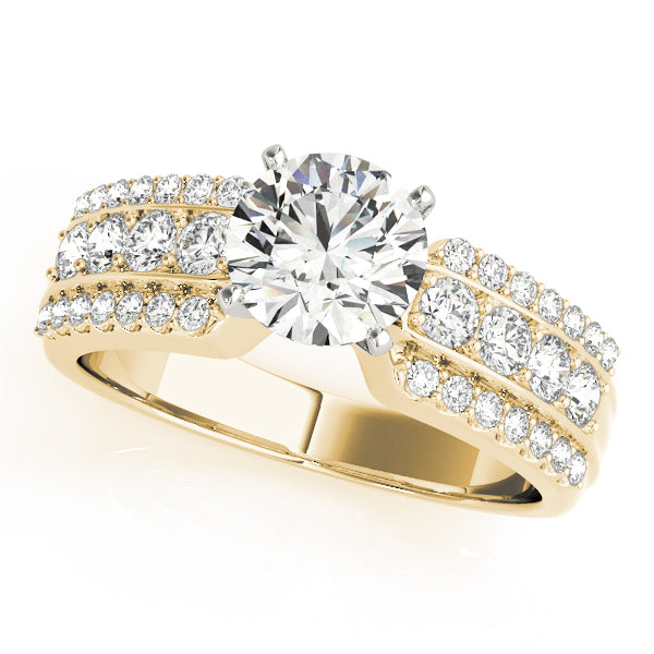 Split Shoulder Double-Row Diamond Engagement Ring (1/2 ct. tw.)