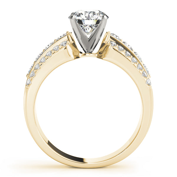 Split Shoulder Double-Row Diamond Engagement Ring (1/2 ct. tw.)