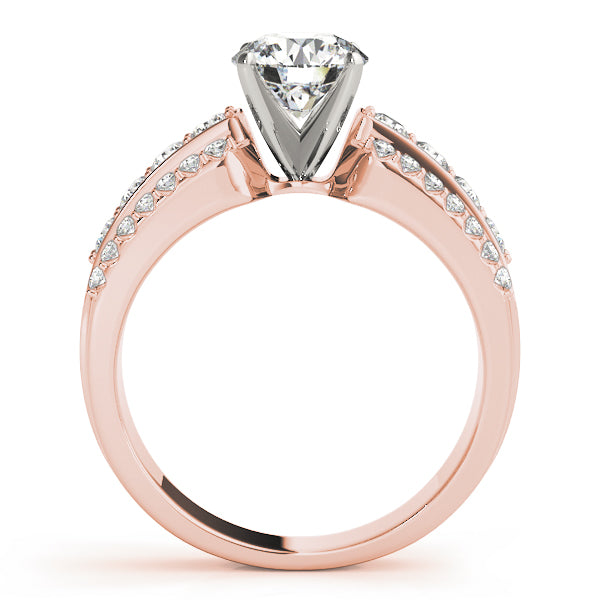 Split Shoulder Double-Row Diamond Engagement Ring (1/2 ct. tw.)