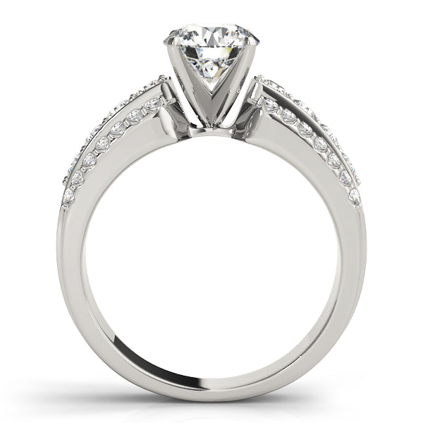 Split Shoulder Double-Row Diamond Engagement Ring (1/2 ct. tw.)