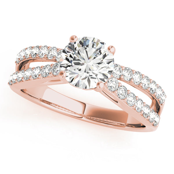 Petite Split Shank Pavé Diamond Engagement Ring (3/8 ct. tw.)