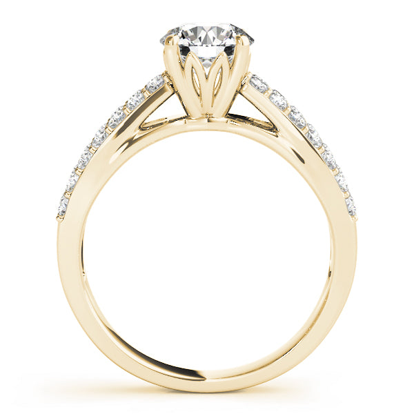 Petite Split Shank Pavé Diamond Engagement Ring (3/8 ct. tw.)