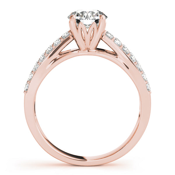 Petite Split Shank Pavé Diamond Engagement Ring (3/8 ct. tw.)