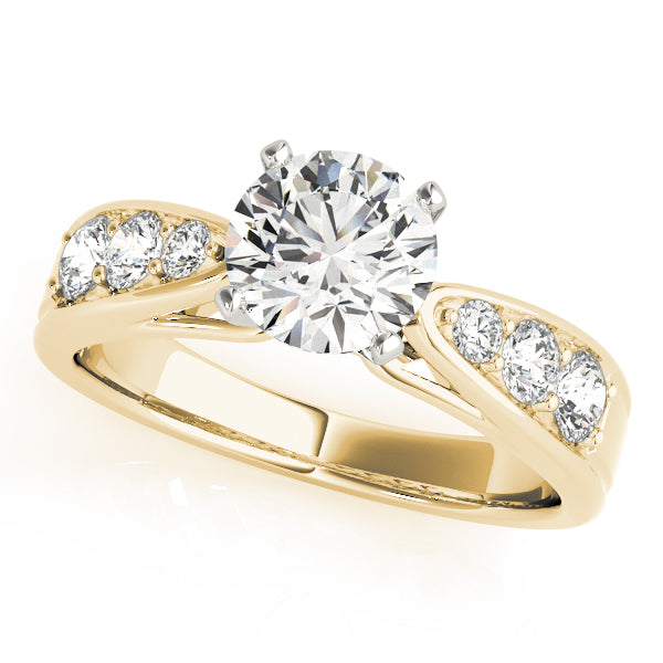Split Shank Channel-Set Diamond Engagement Ring (3/8 ct. tw.)