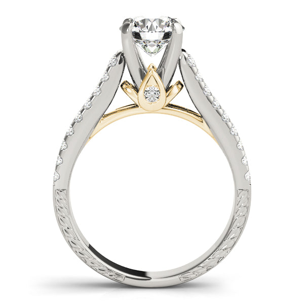 Split Shoulder Pavé Diamond Engagement Ring (1/2 ct. tw.)