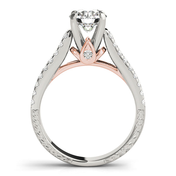 Split Shoulder Pavé Diamond Engagement Ring (1/2 ct. tw.)