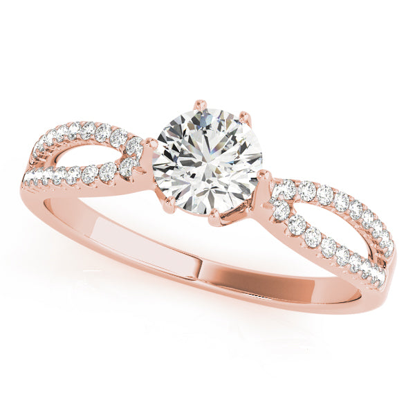 Split-Shank Pavé Diamond Engagement Ring (1/3 ct. tw.)