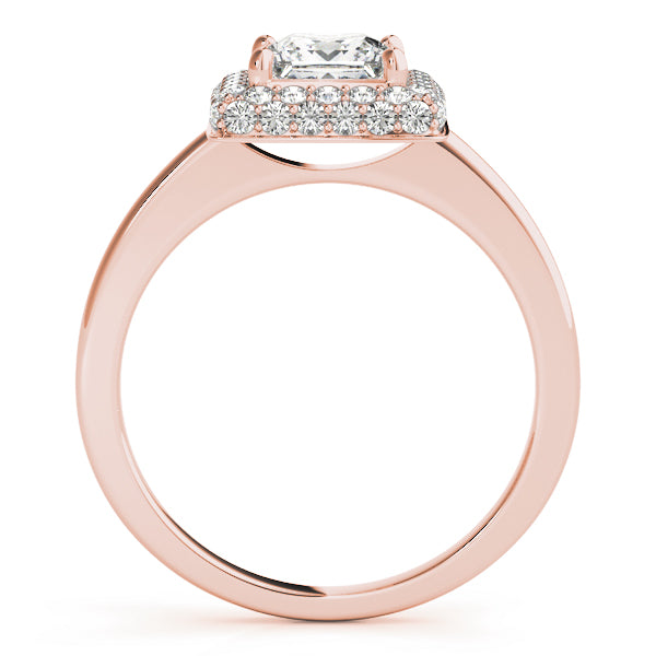 Cushion Halo Pavé Diamond Engagement Ring (1/5 ct. tw.)