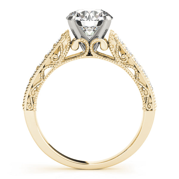 Vintage Filigree Channel-Set Diamond Engagement Ring (1/3 ct. tw.)