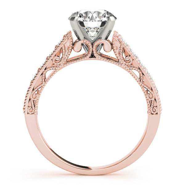 Vintage Filigree Channel-Set Diamond Engagement Ring (1/3 ct. tw.)