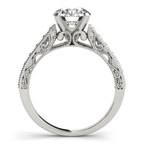 Vintage Filigree Channel-Set Diamond Engagement Ring (1/3 ct. tw.)