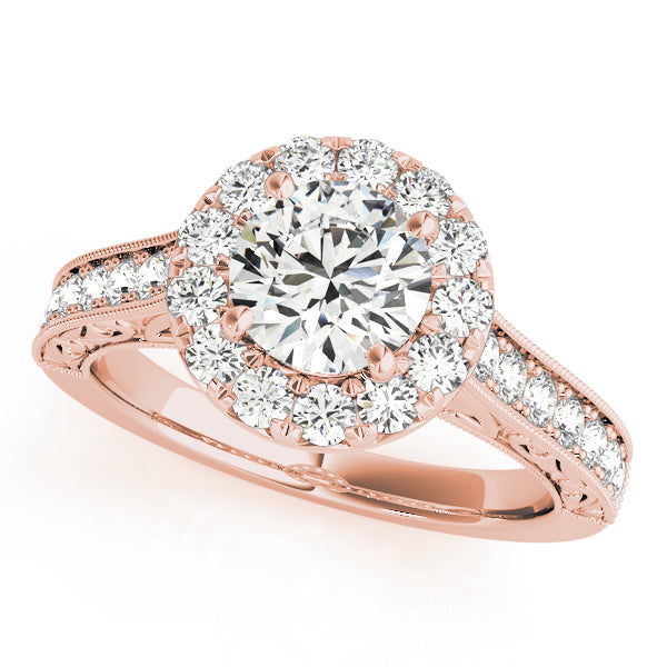 Halo Diamond Engagement Ring (1/2 ct. tw.)