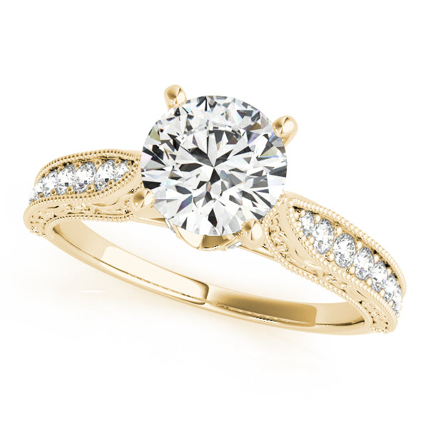 Vintage Milgrain Diamond Engagement Ring (1/5 ct. tw.)